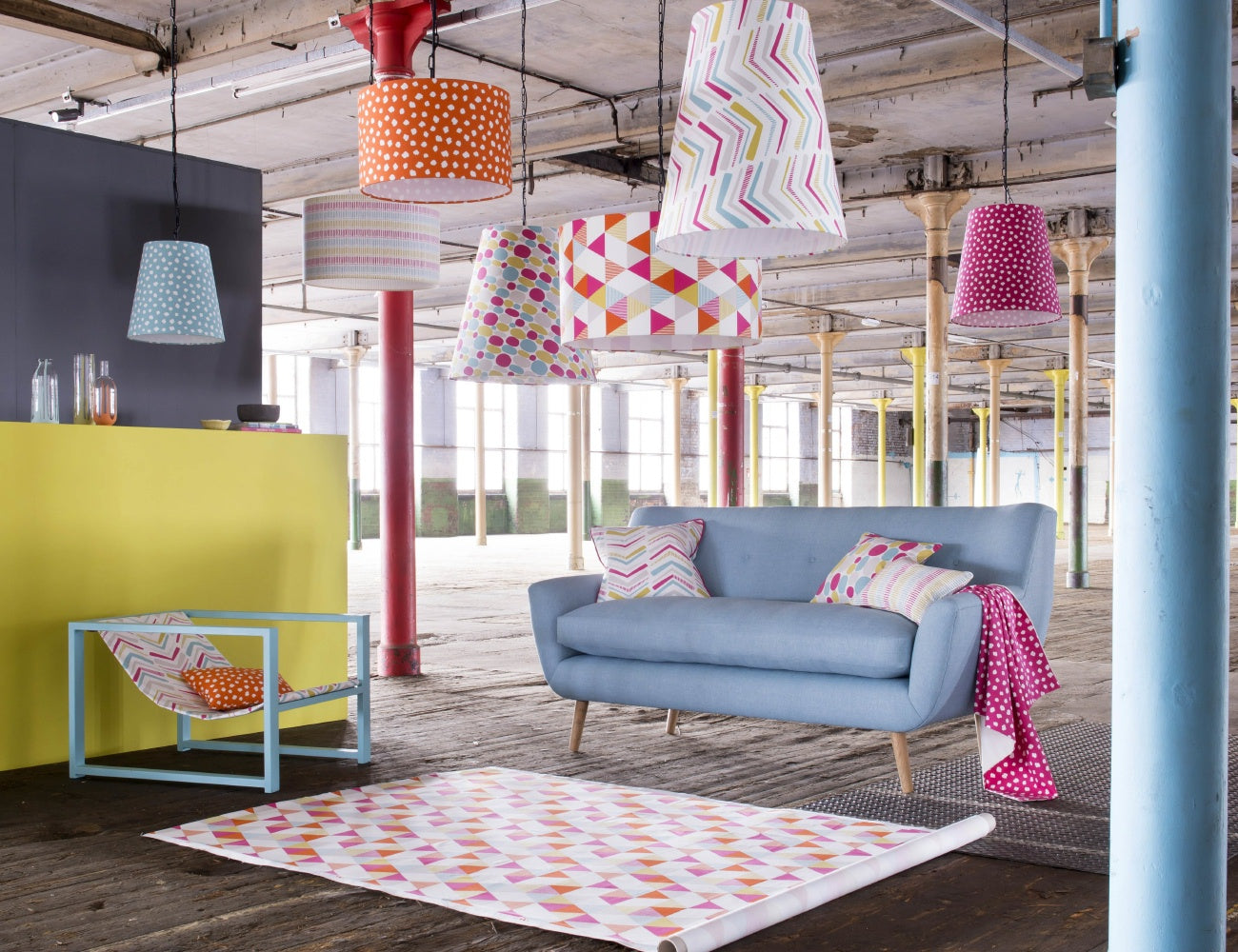 Multicoloured Curtain Fabric