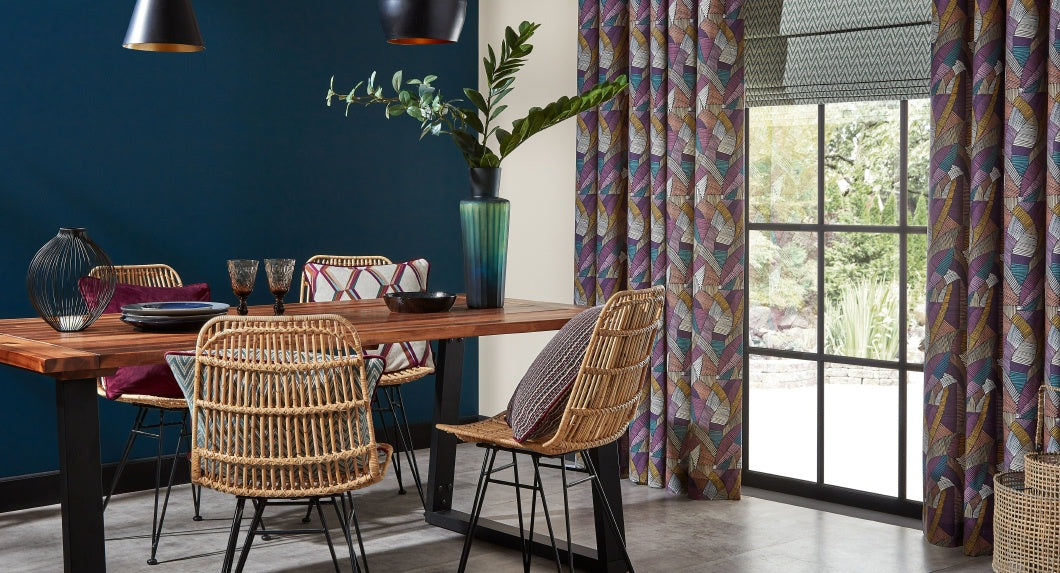 Geometric Curtain Fabric