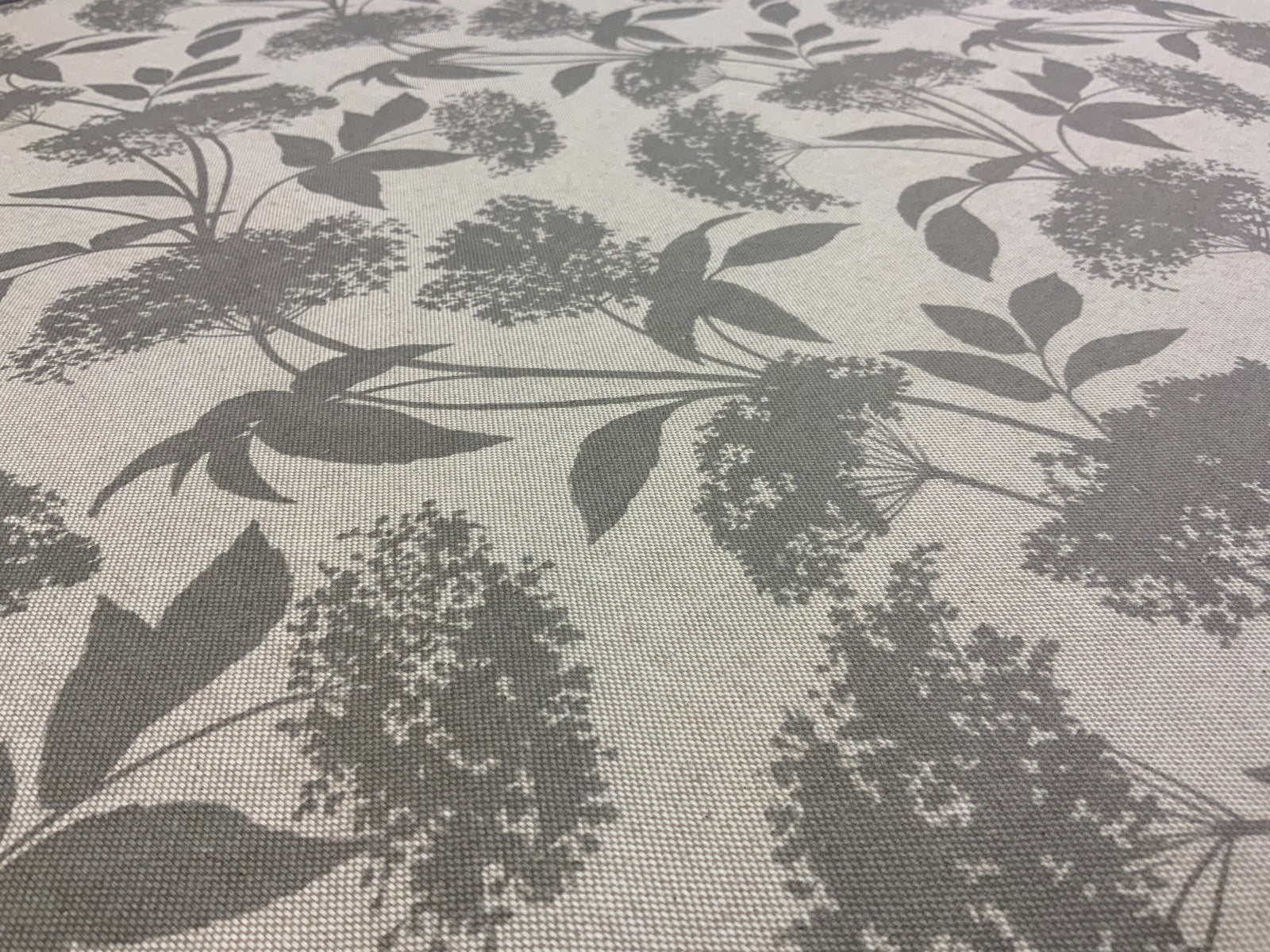 S187 Elderflower Oilcloth Taupe