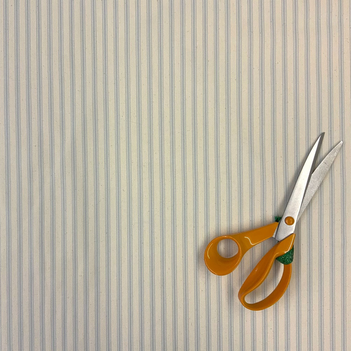 S198 French Woven Ticking Powder Blue