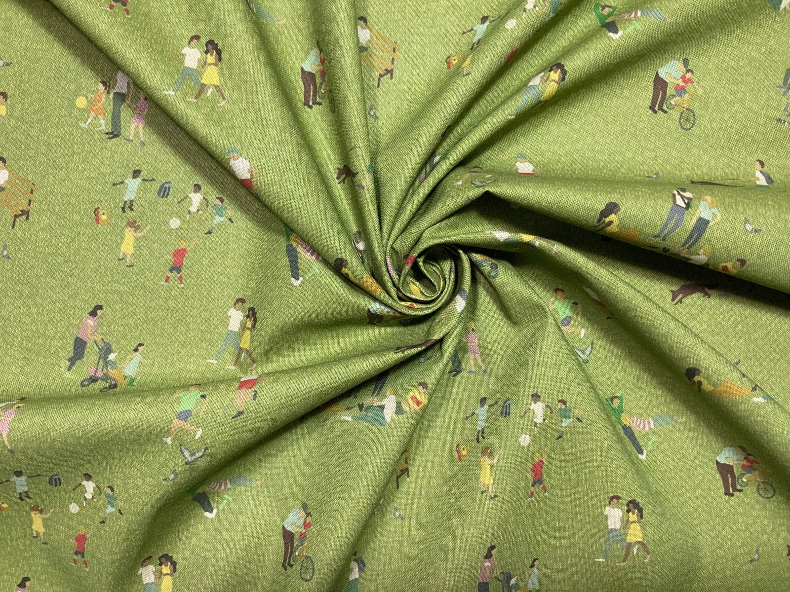 In The Park Linen Green S73