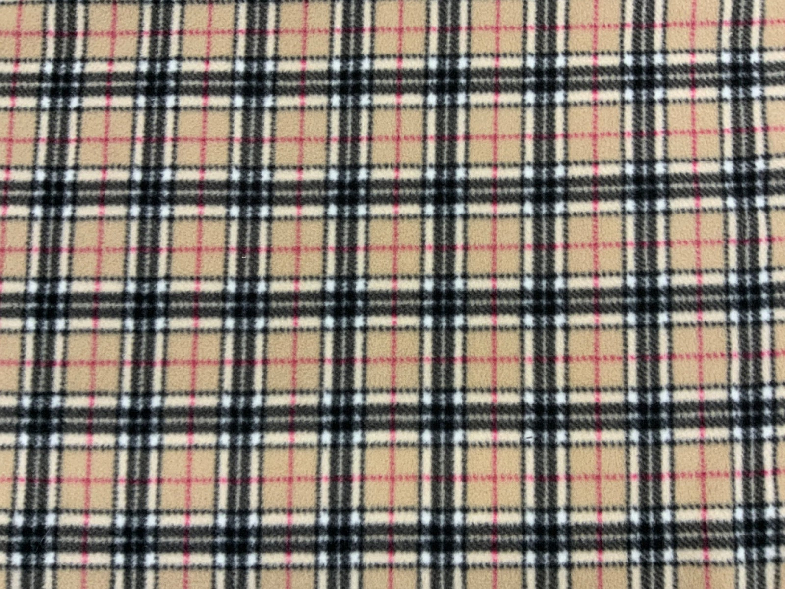 C715 Tartan Fleece Beige Black