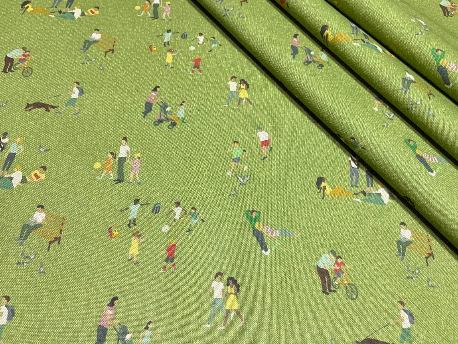 In The Park Linen Green S73