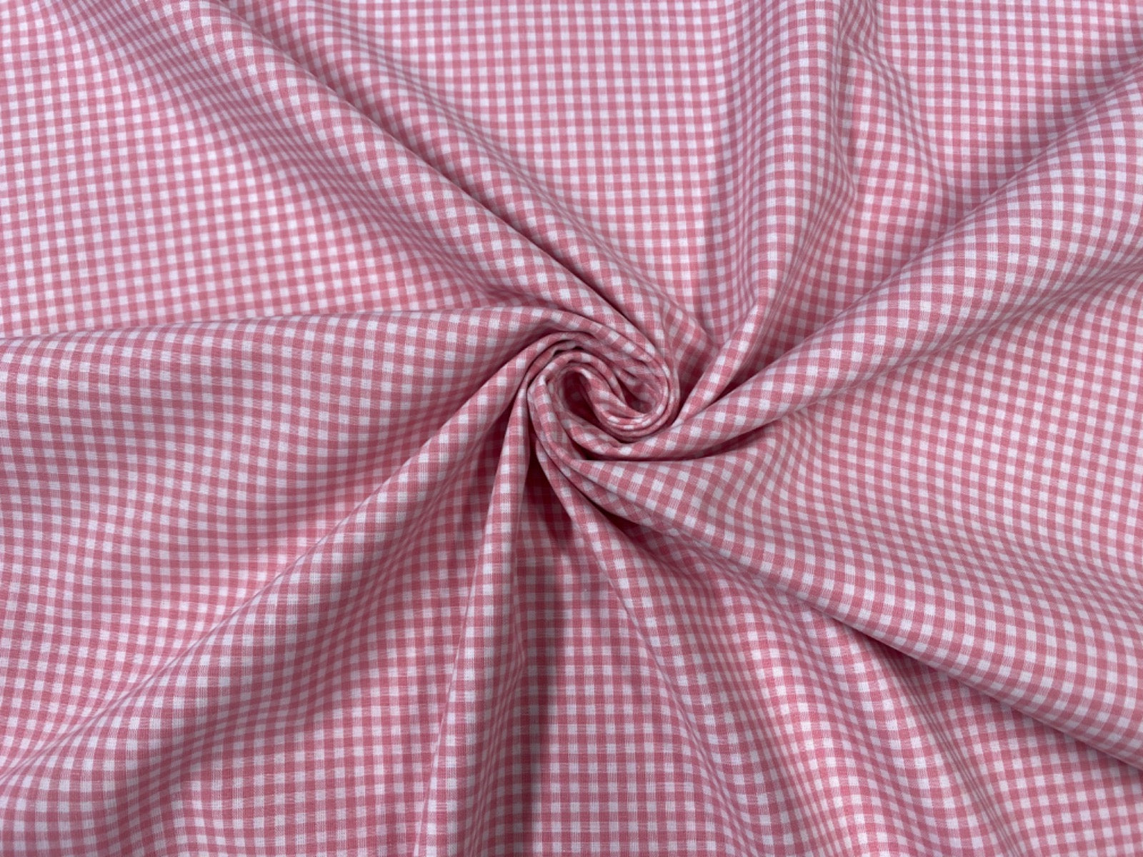 C748 3mm Pink Woven Cotton Gingham