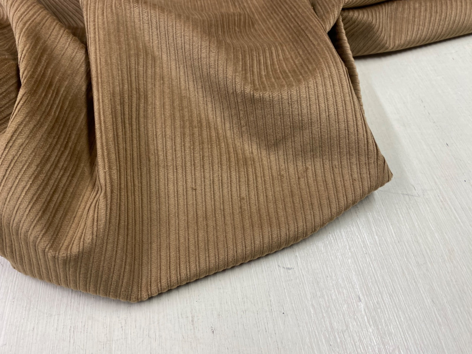 F374 Ex Designer 8 Wale Stretch Double Corduroy Toffee