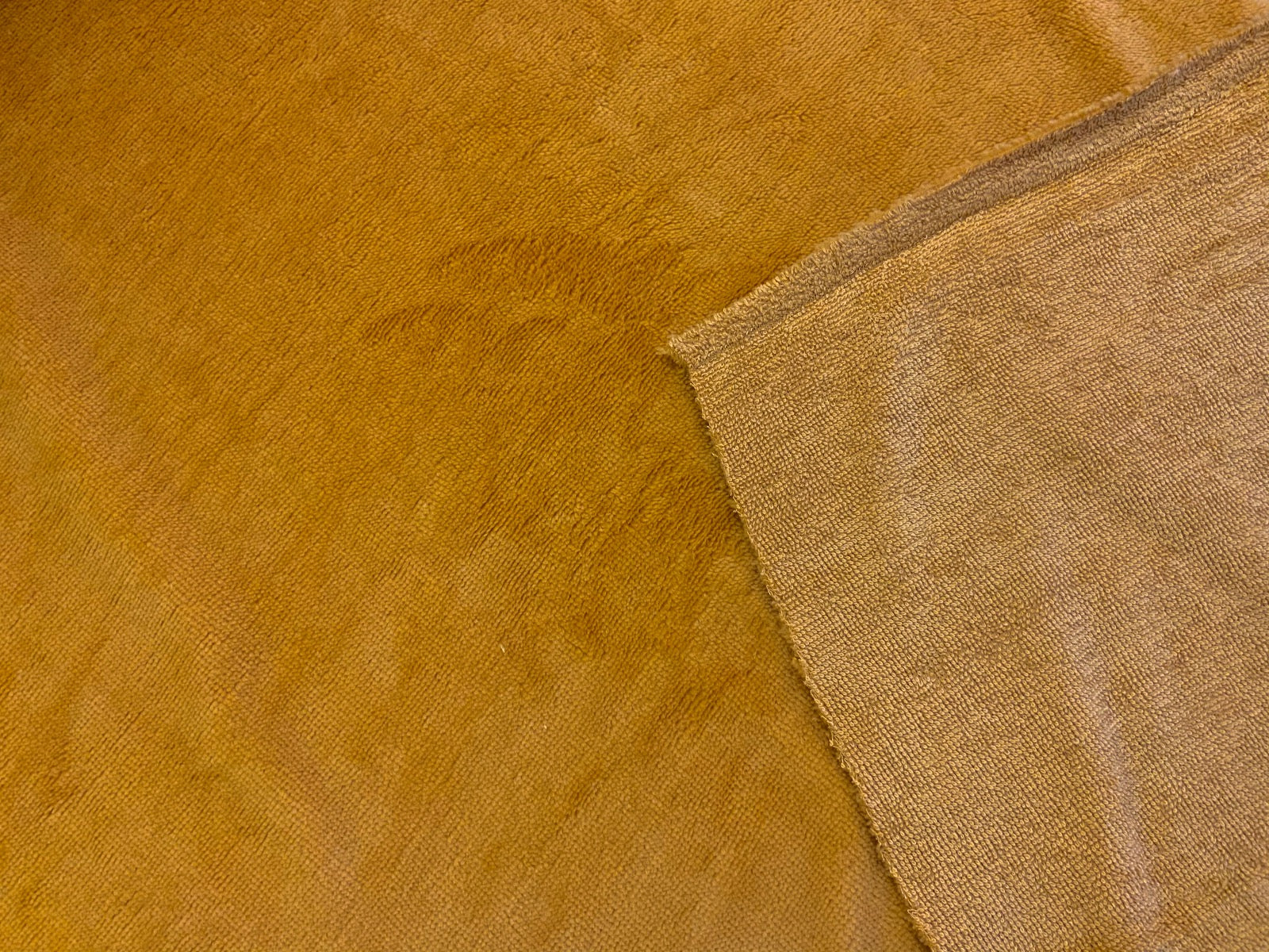 NEW Bamboo Towelling Mustard B286