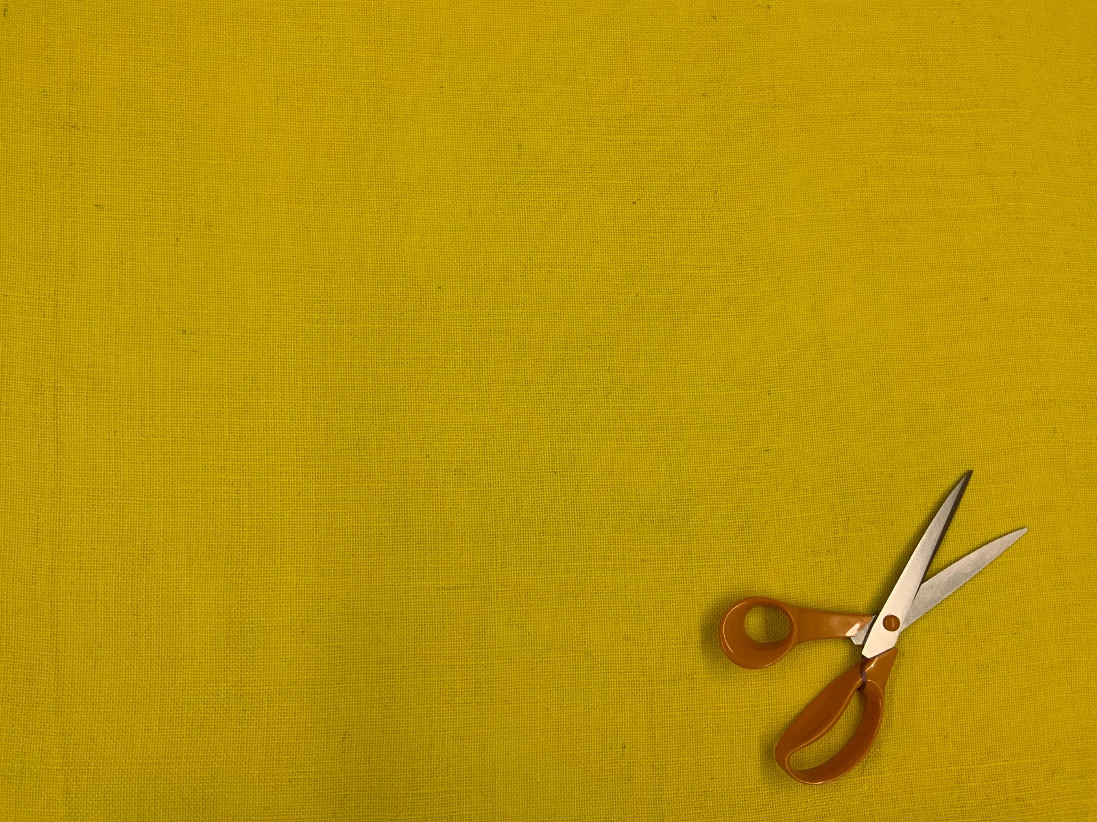 Bright Yellow Hessian Fabric