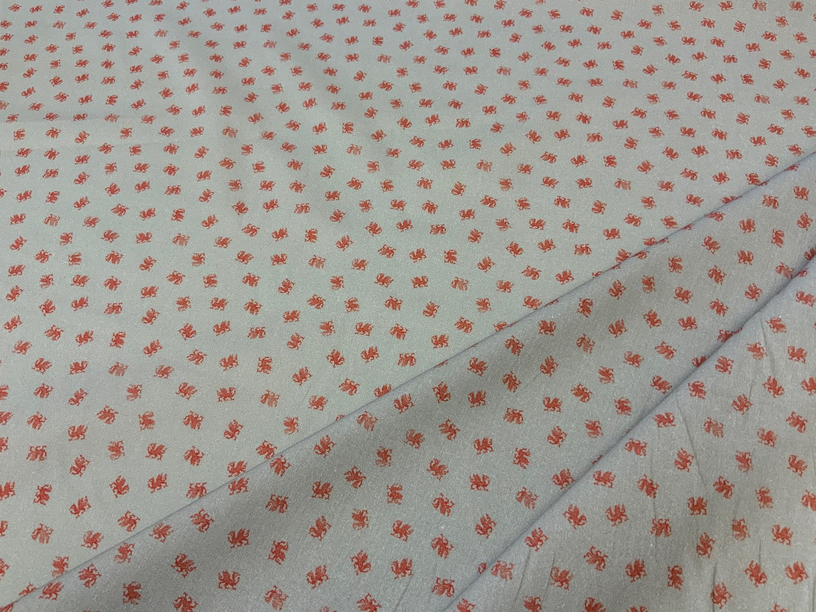 S114 Welsh Dragon Dress Cotton Grey