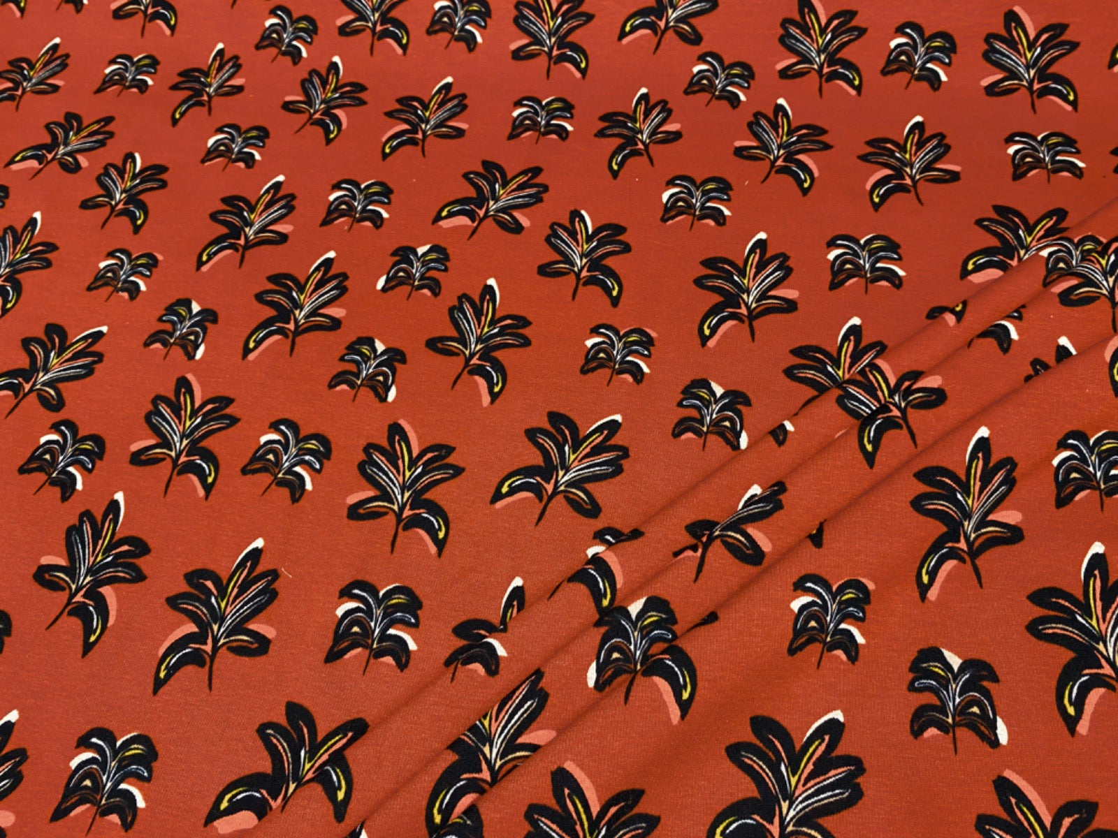 i460 Palm Cuddle Fur Backed Jersey Sweatshirt Rust