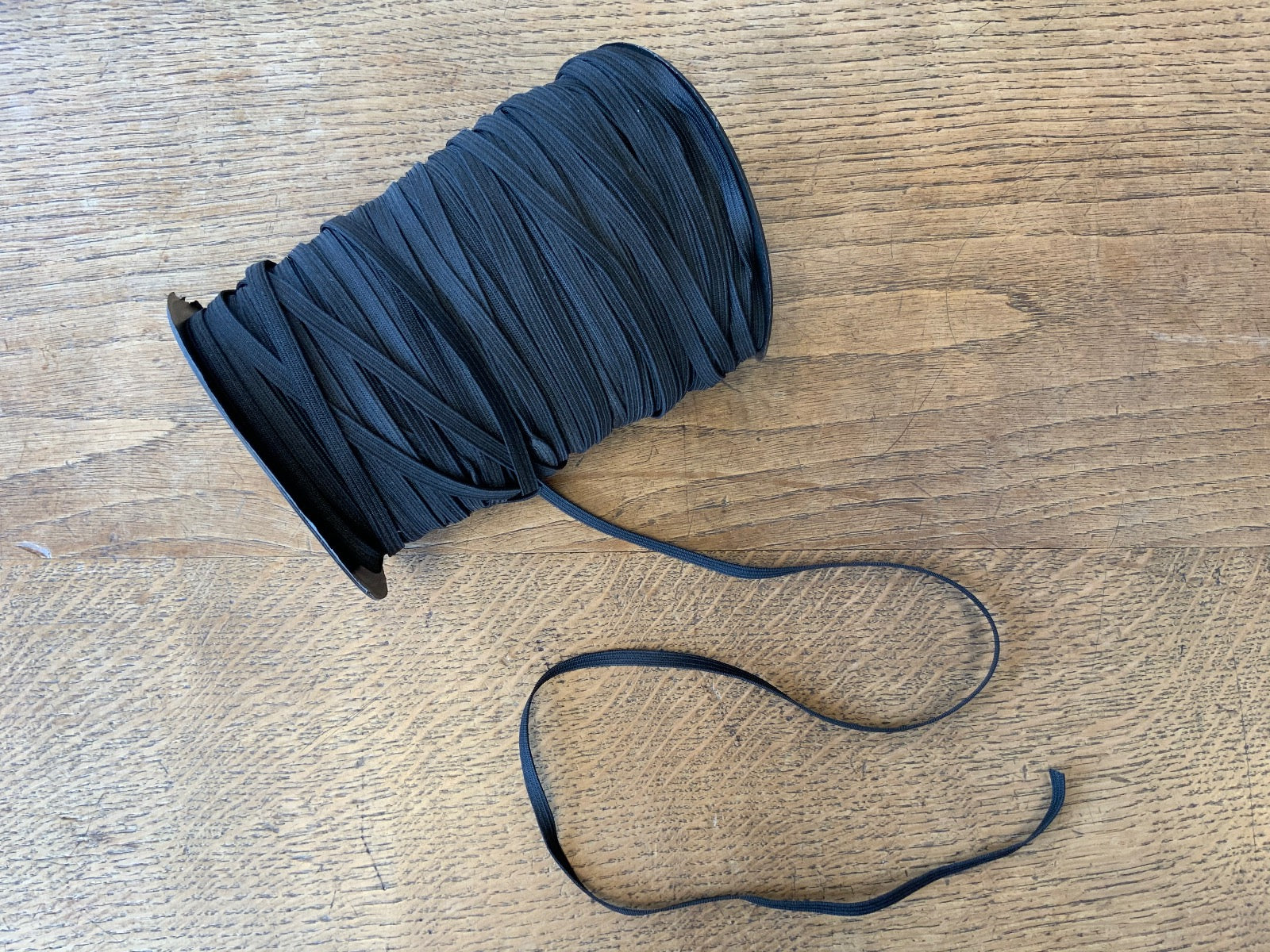 4mm Black Elastic Stretch Flat Trim Haberdashery