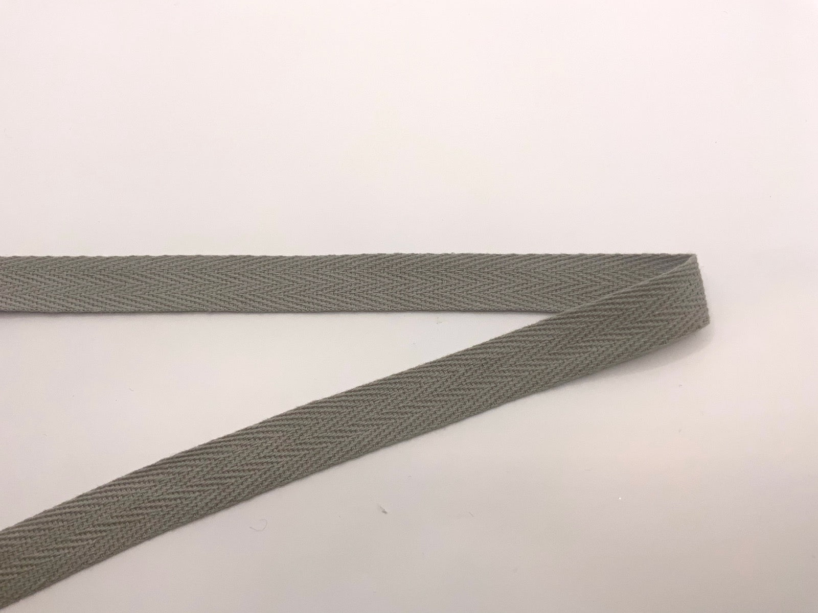 1/2" Cotton Tape Light Grey