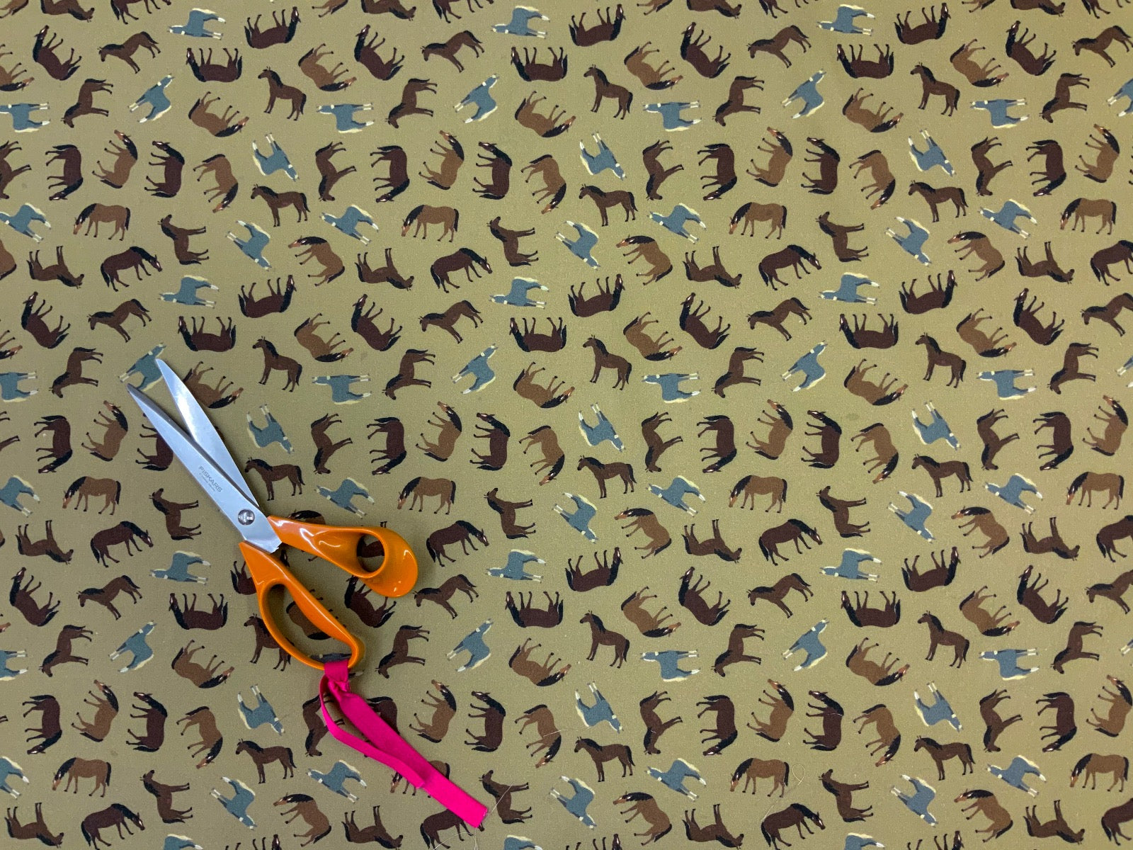 Horses Dress Cotton S83