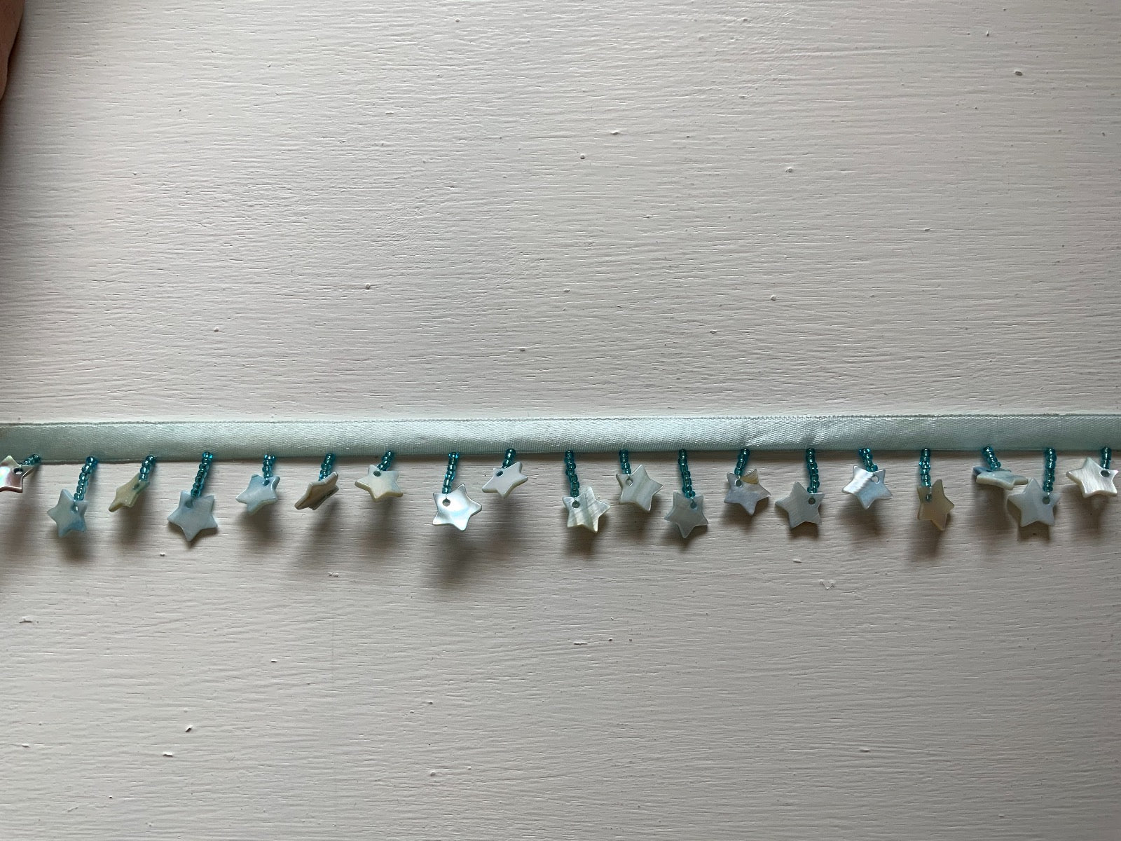 Beaded Star Trim Aqua