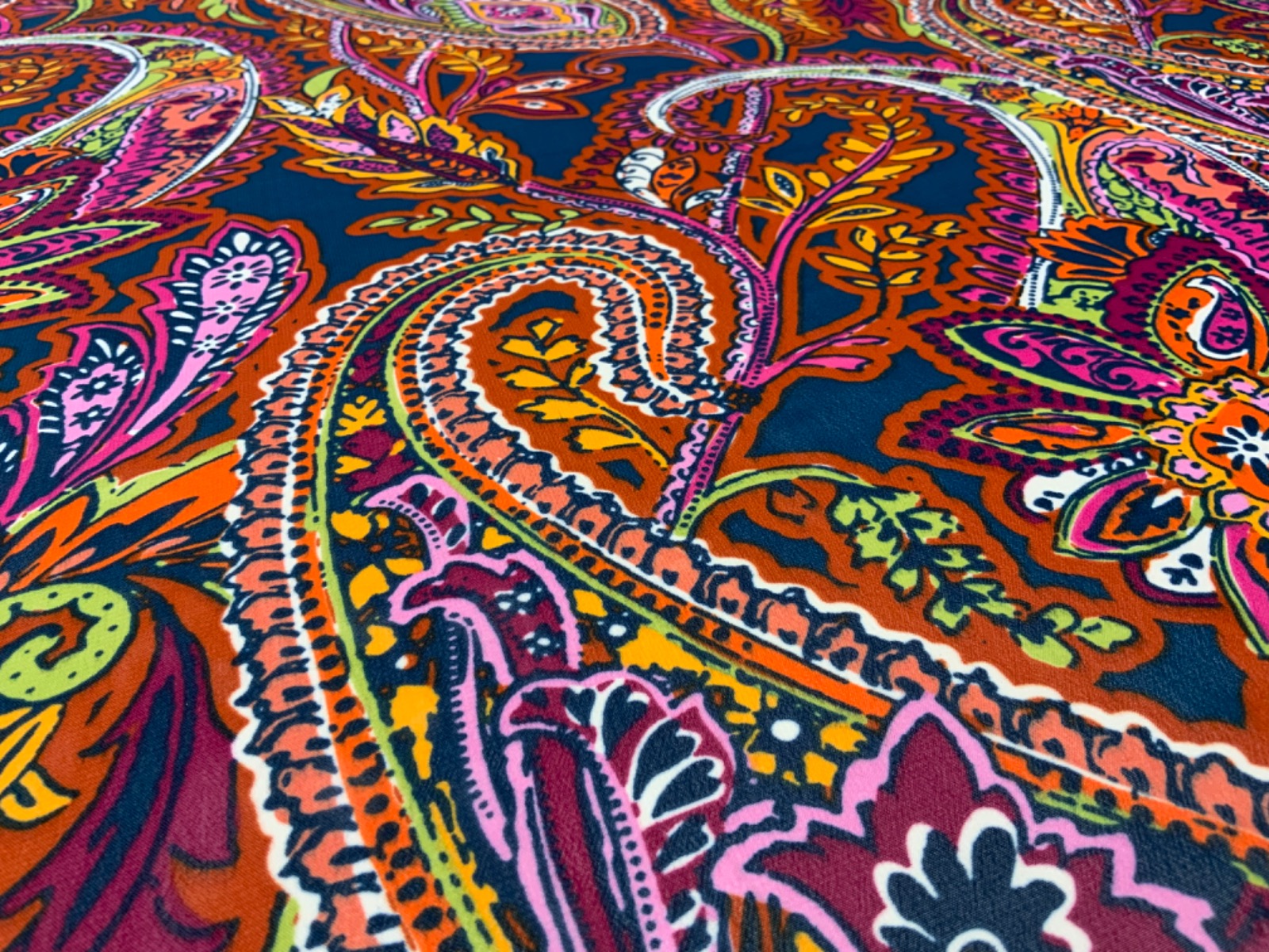 Giant Paisley Chiffon Multi F294