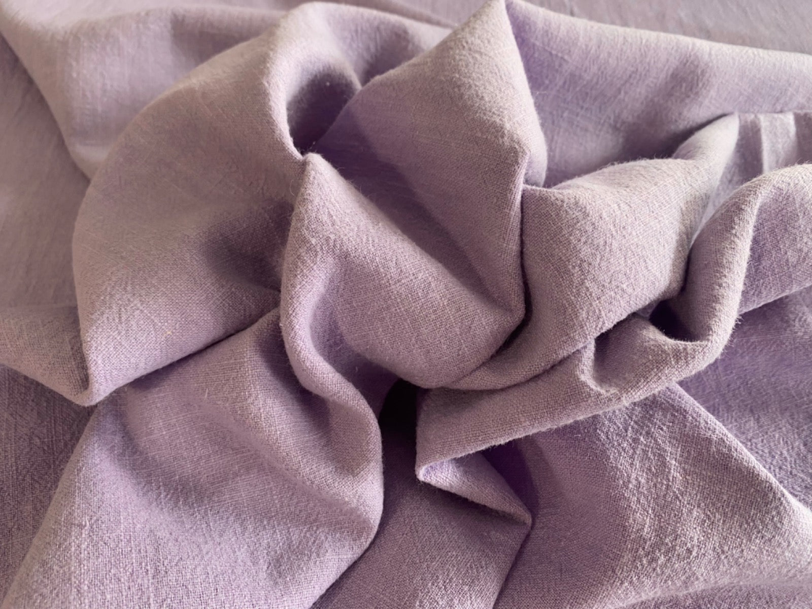 B374 Washed Ramie Linen Look Lilac