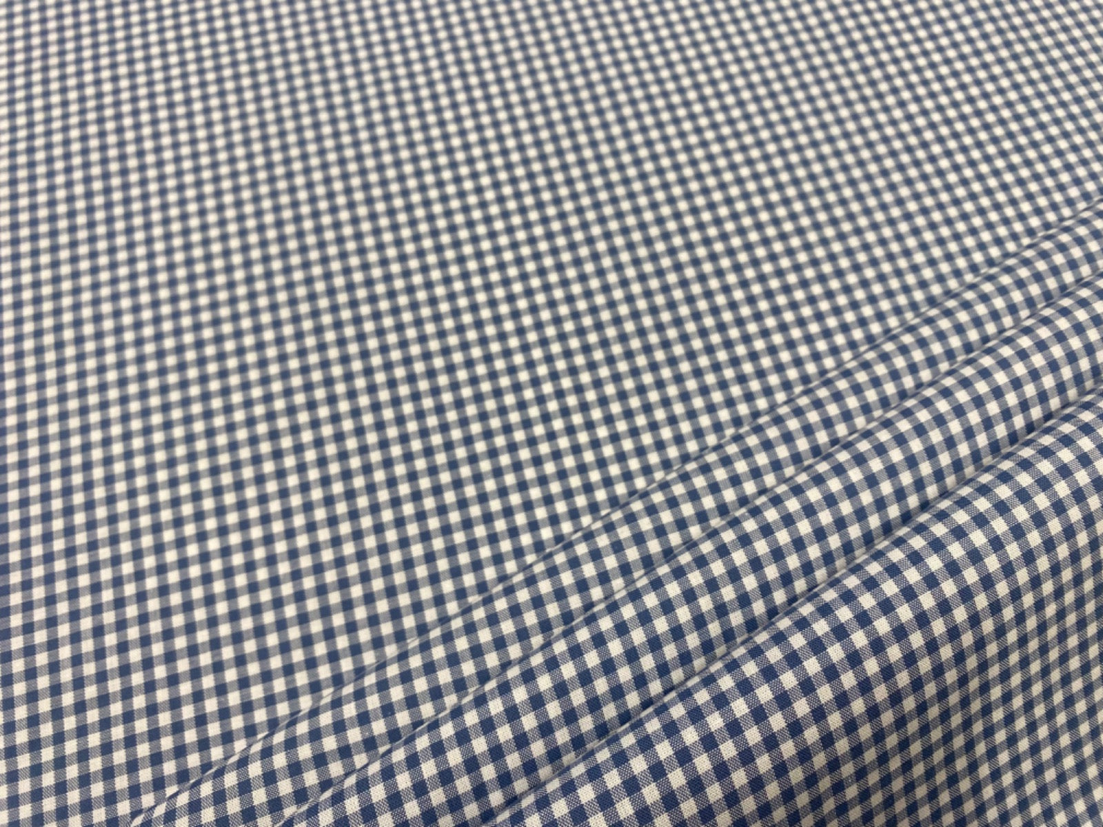 C751 3mm Denim Blues Woven Cotton Gingham
