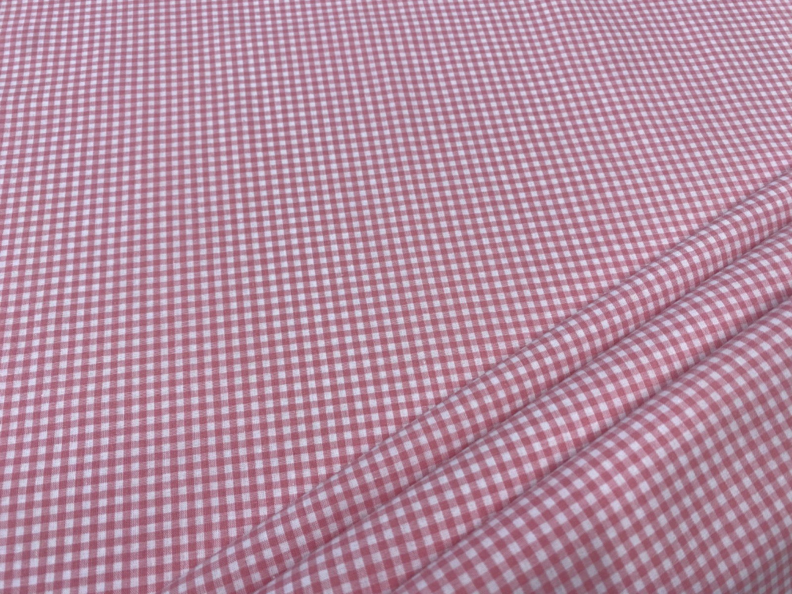 C748 3mm Pink Woven Cotton Gingham