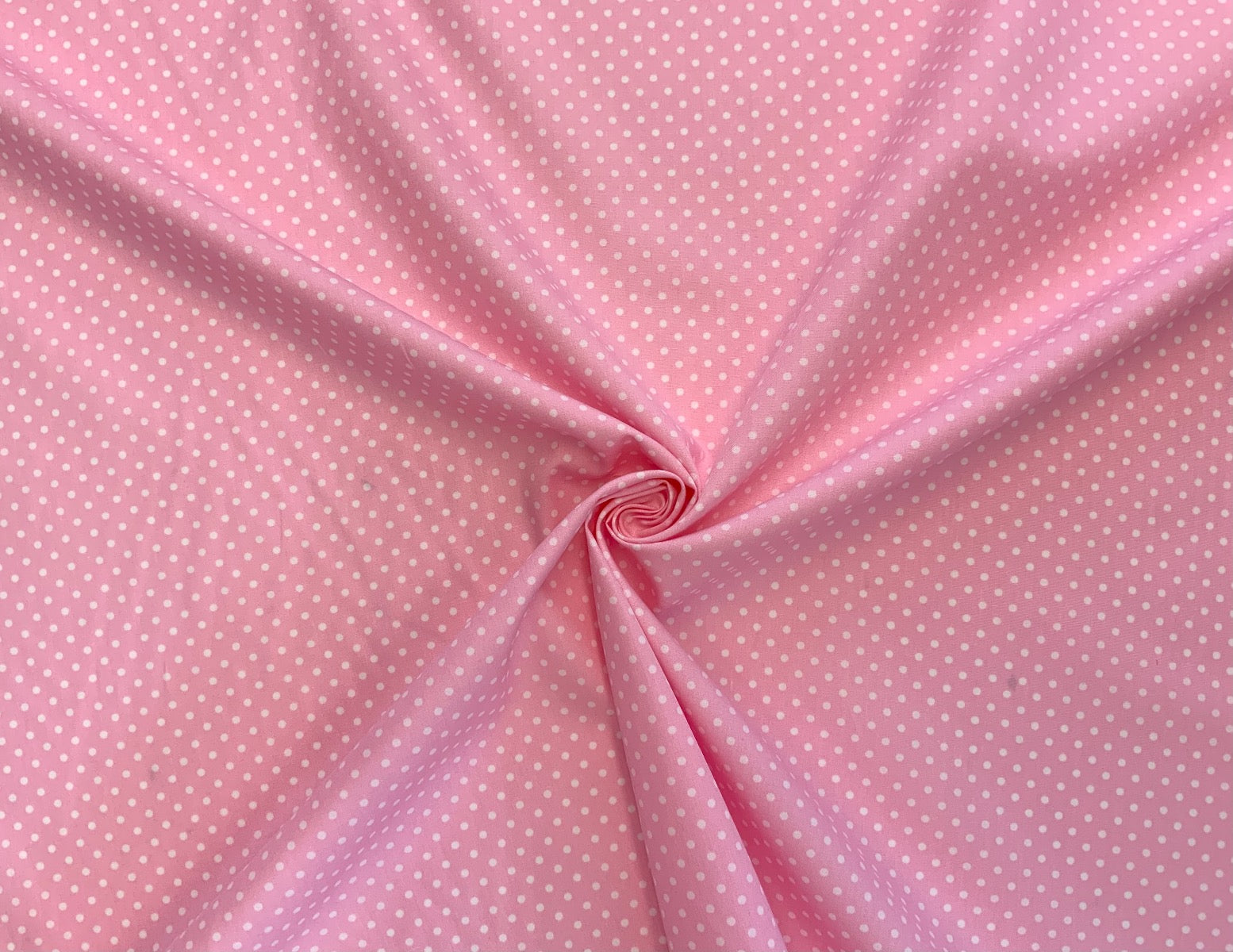 Spotty Cotton Poplin Pale Pink CP0009