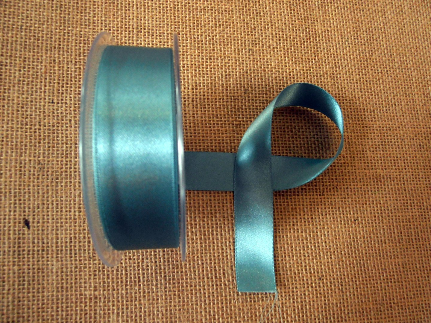 25mm Satin Ribbon Petrol Grey Col 9788