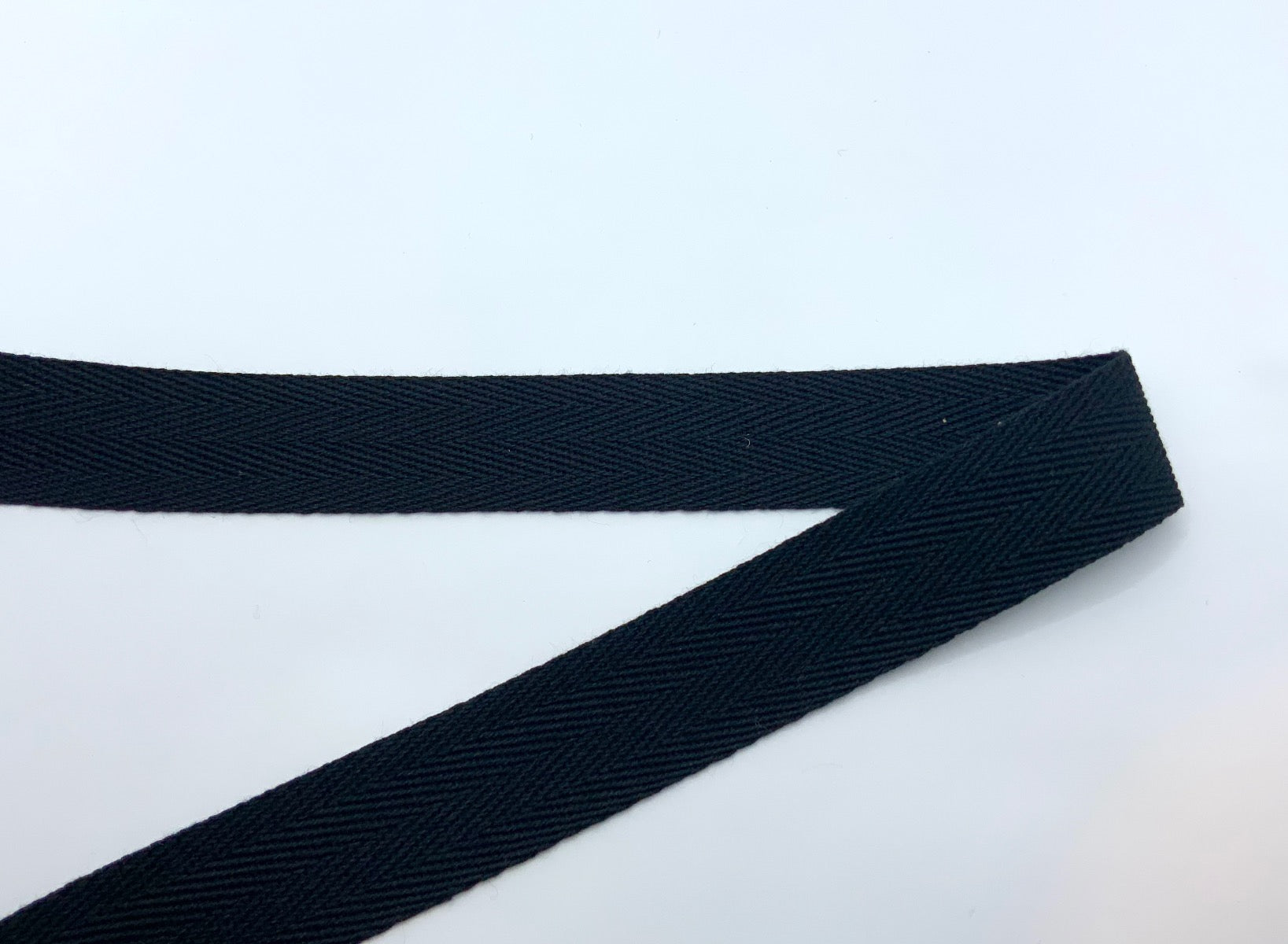 1" Cotton Tape Black