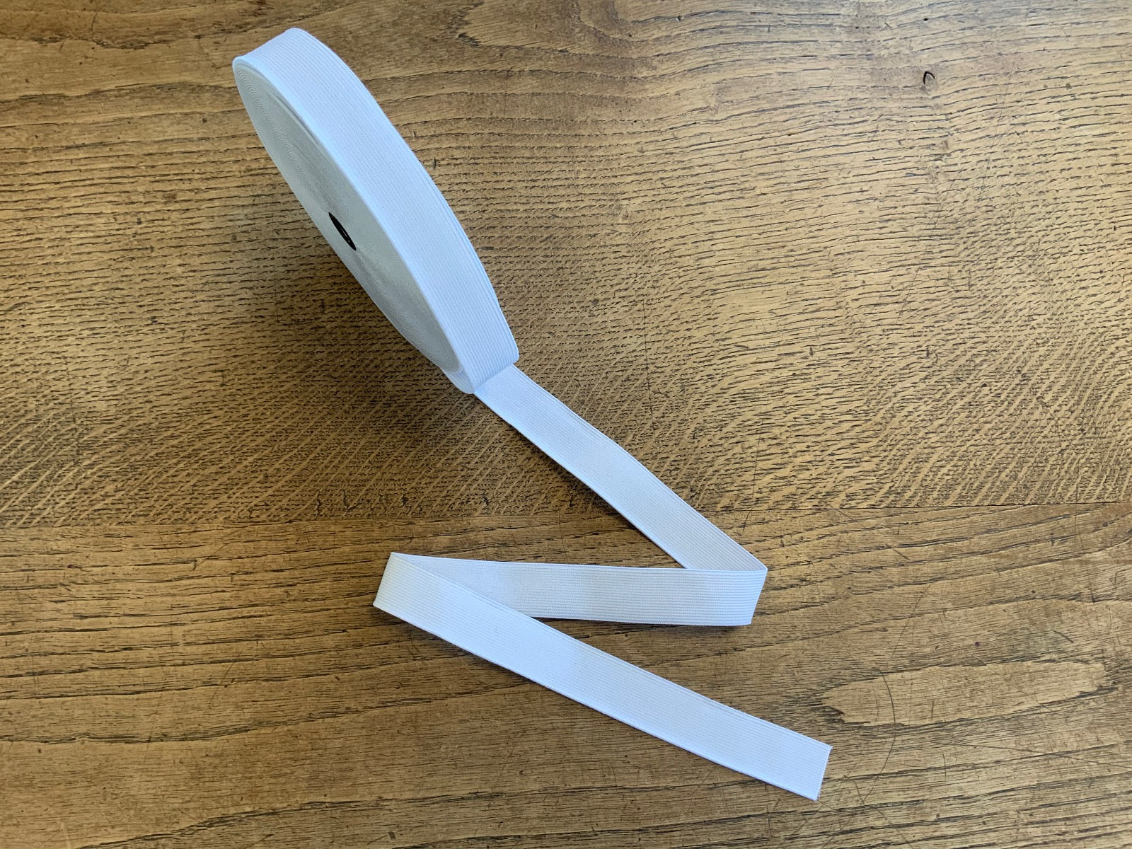 1 Inch 25mm White Elastic Stretch Trim Haberdashery