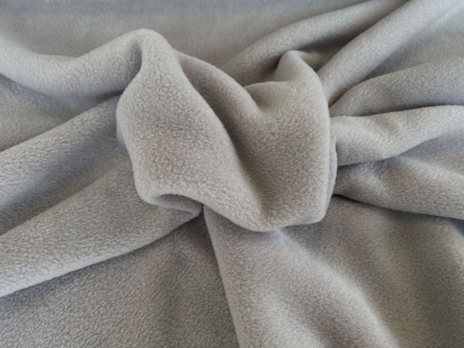 Silver Polar Fleece Fabric ES012
