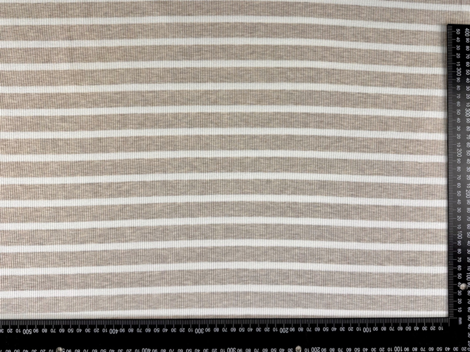 W01 Stripey Rib Jersey Natural