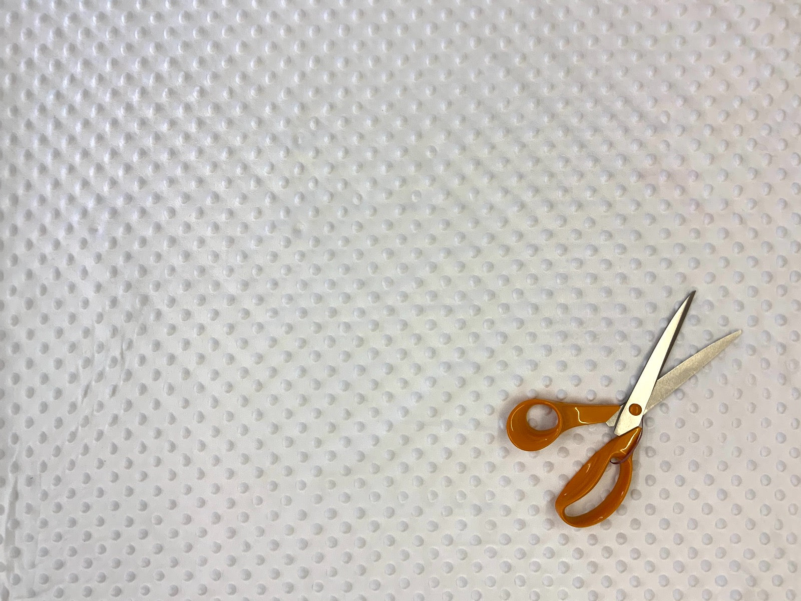 White Dimple Fur Fabric