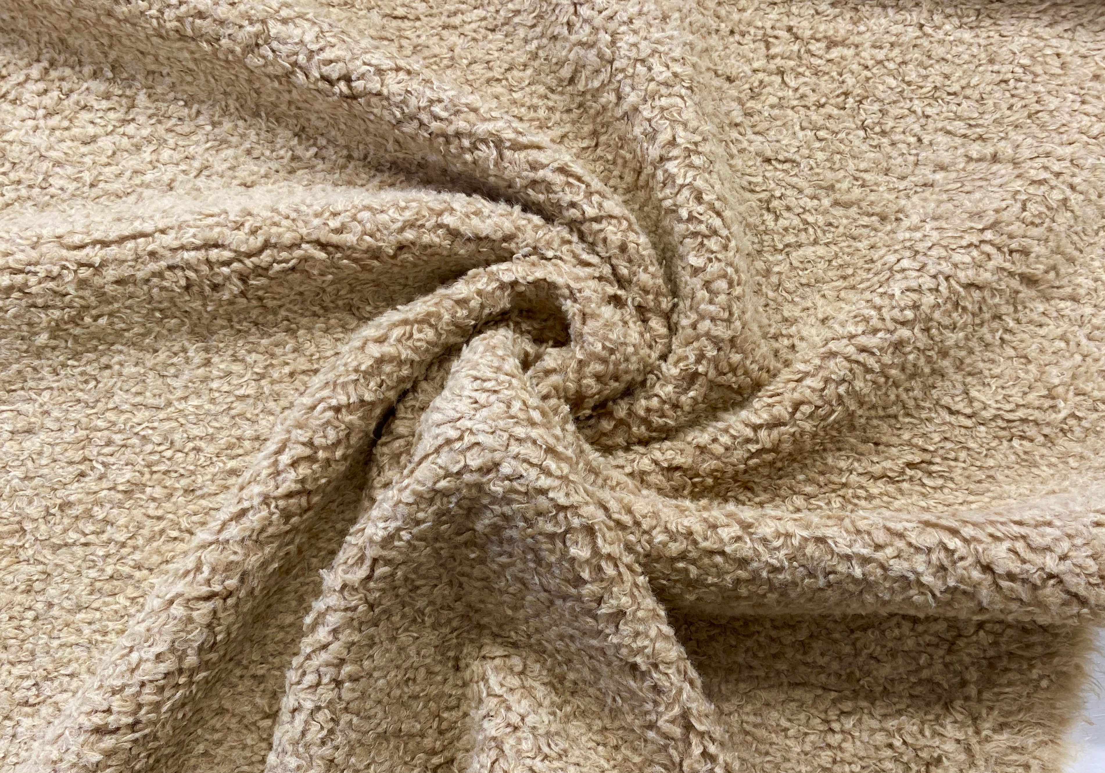 Recycled Teddy Sherpa Fleece Tex Ex 2696 Biscuit