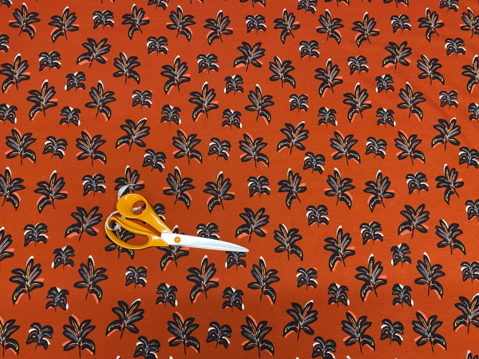 i460 Palm Cuddle Fur Backed Jersey Sweatshirt Rust