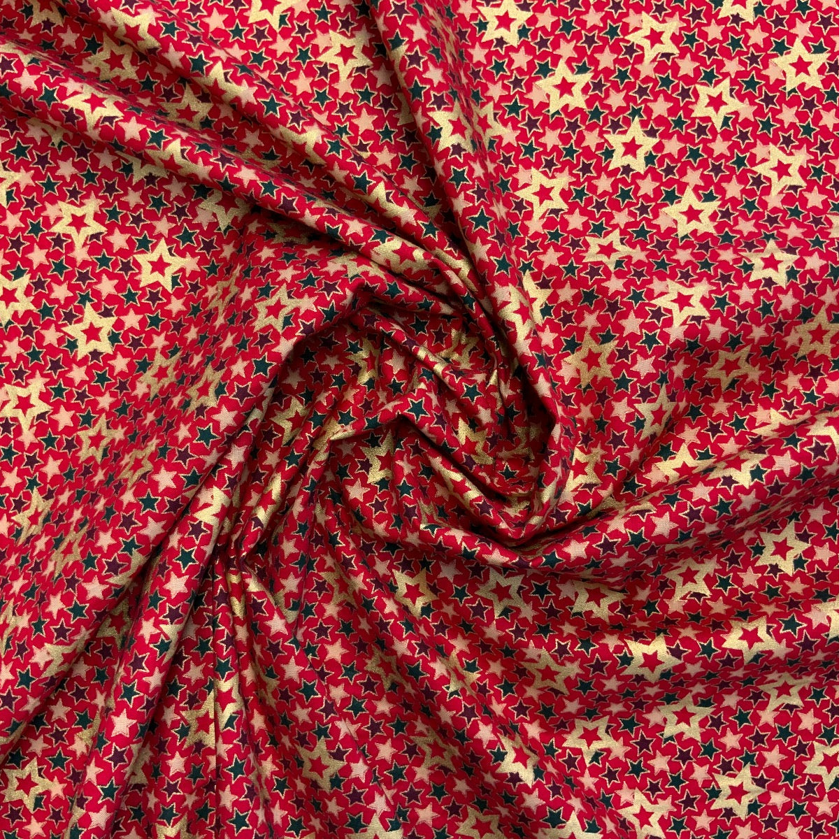 I353 Christmas Stars Metallic