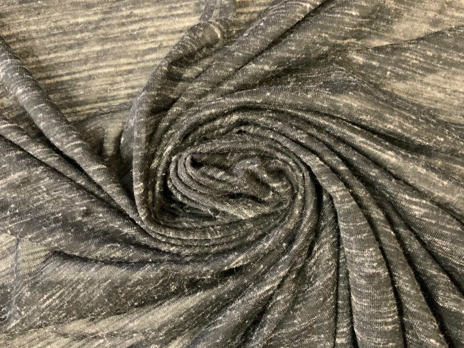 F242 Charcoal Marl Sheer Jersey