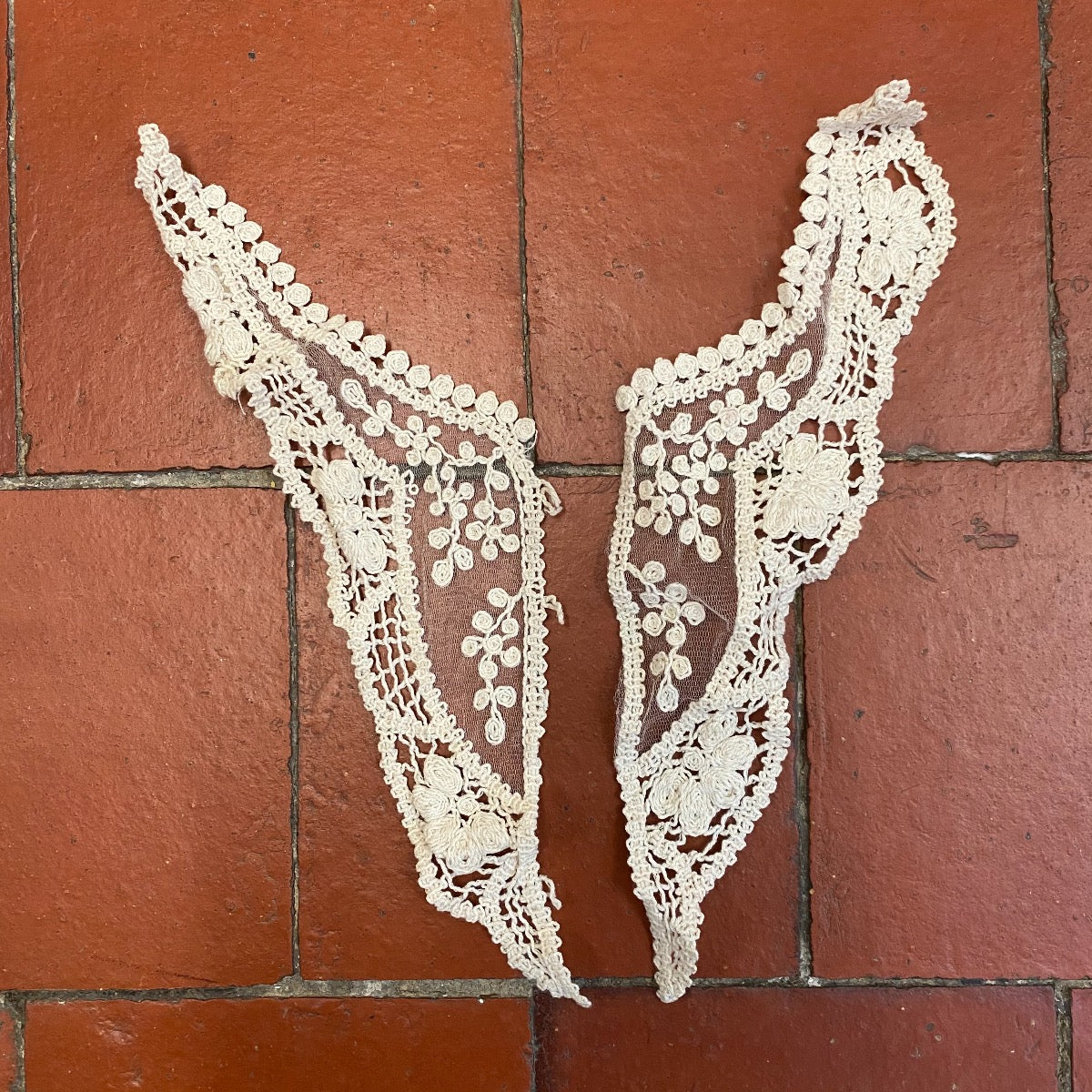 A Pair Of Daisy Trail Mesh Applique Cappuccino