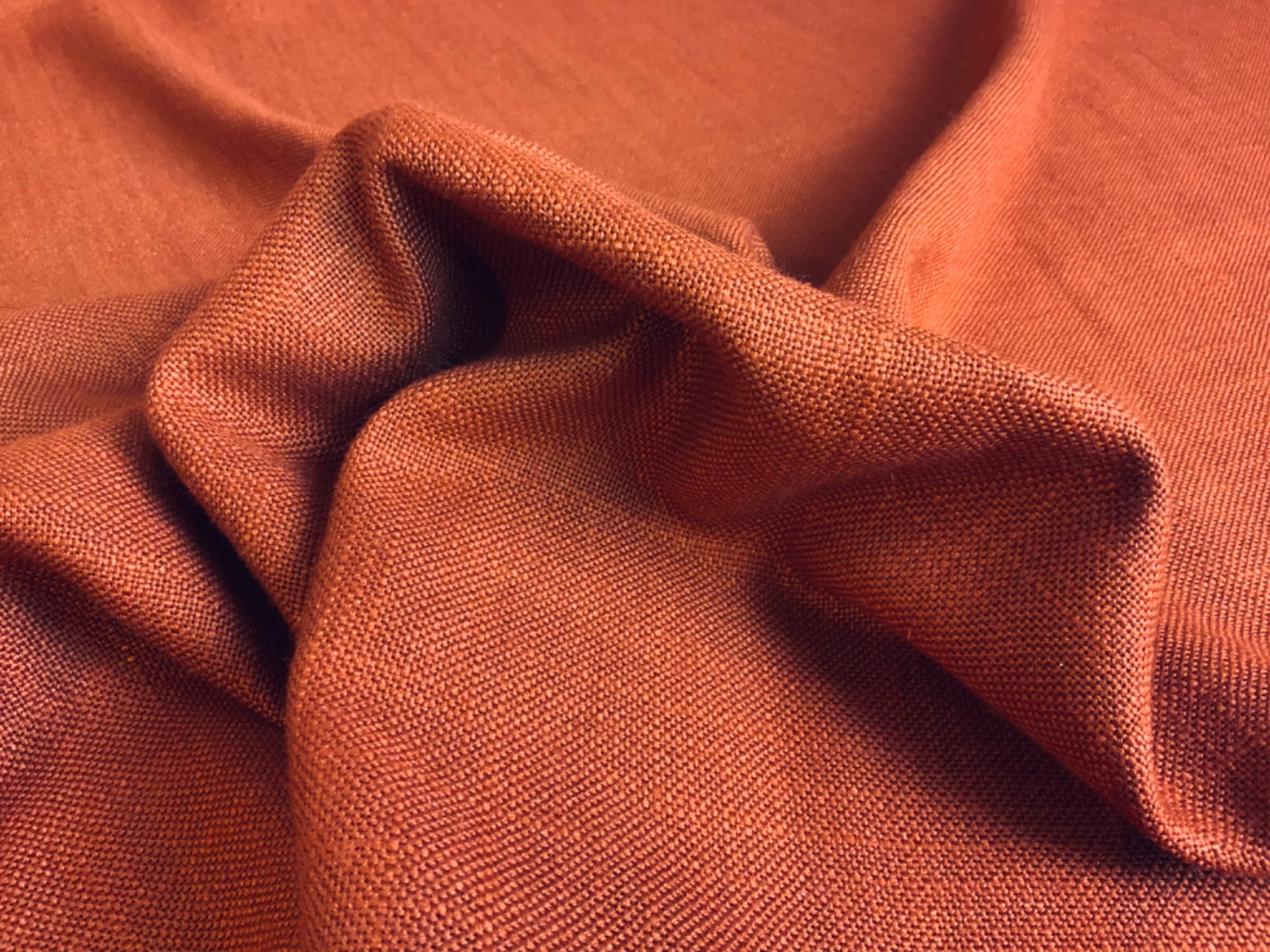 S246 Interiors Soft Drape Linen Henna Rust