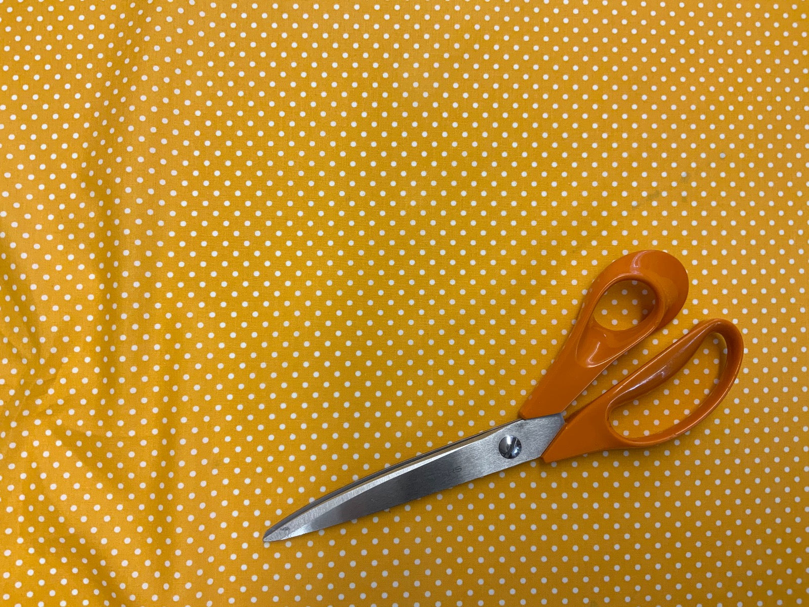 Spotty Cotton Poplin Yellow CP0009