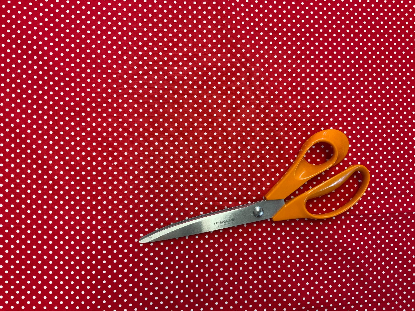 Spotty Cotton Poplin Red CP0009