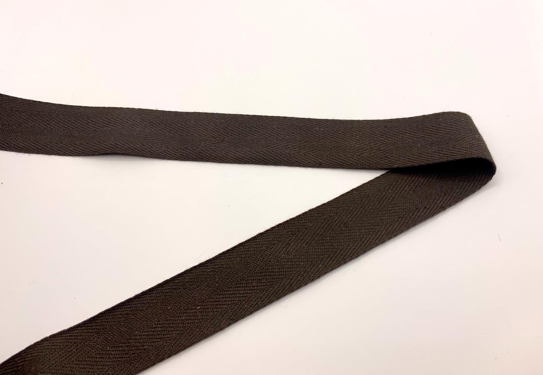 1" Cotton Tape Brown