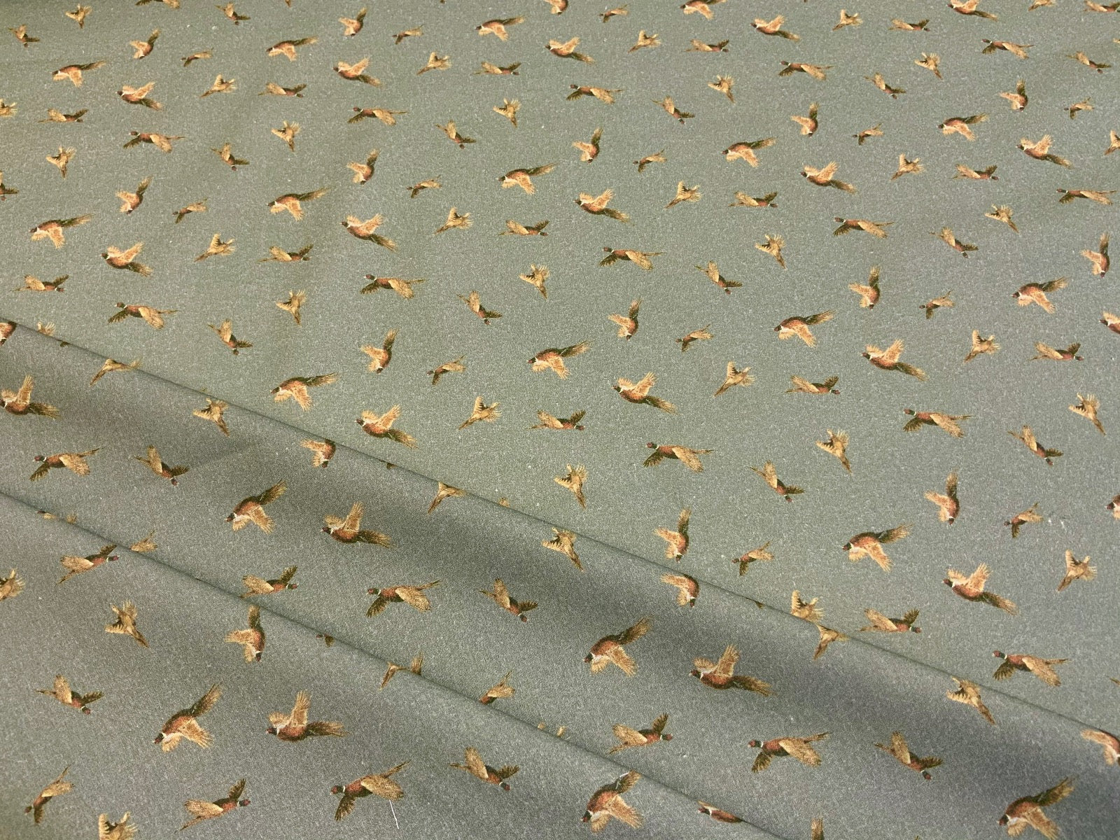 S107 Pheasant Dress Cotton