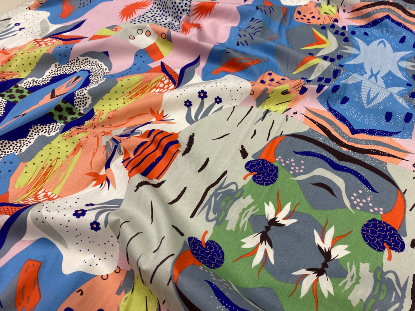 Tex Ex 2789 Multi Abstract Mirror Prints