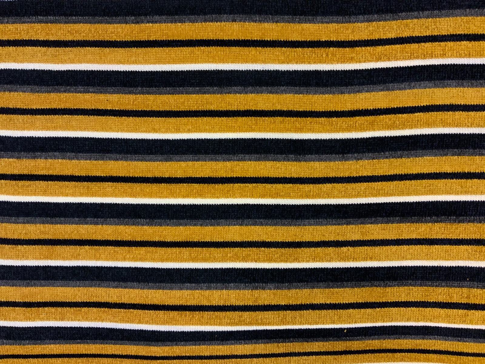 B360 Chenille Stripe Knit Mustard