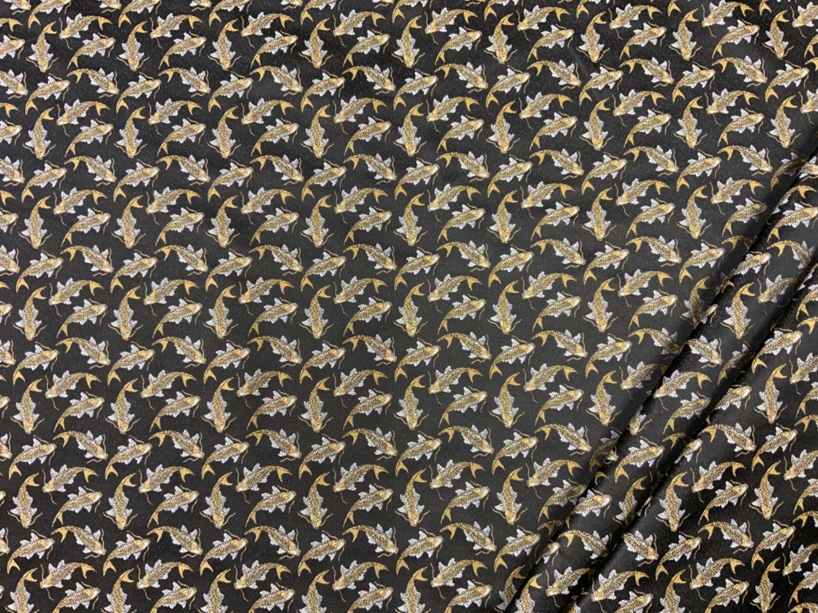 H312 Koi Pond Dress Tapestry Black