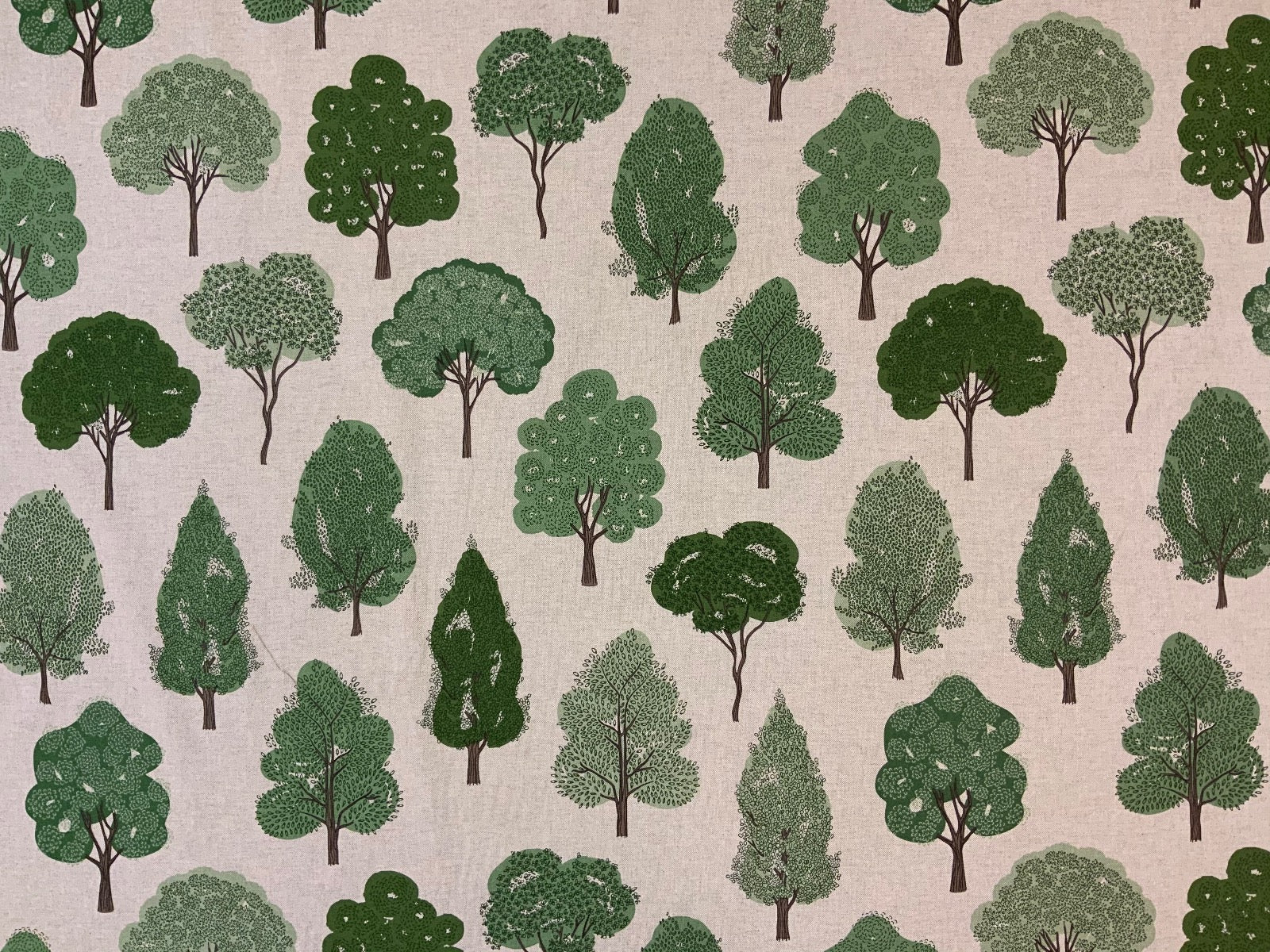 T414 Woodland Trees Linen