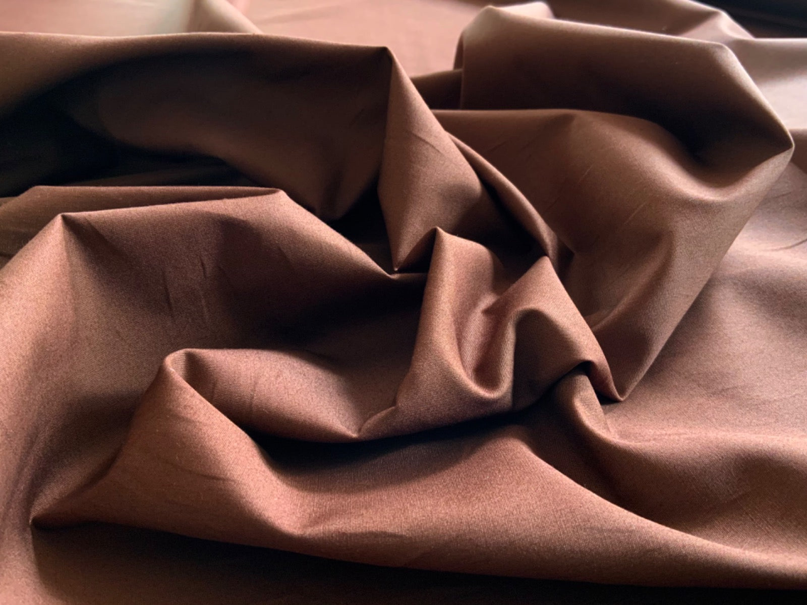 Plain Cotton Poplin Brown CP0001