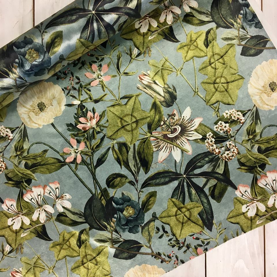 Clarke & Clarke Passiflora Mineral Blush Velvet