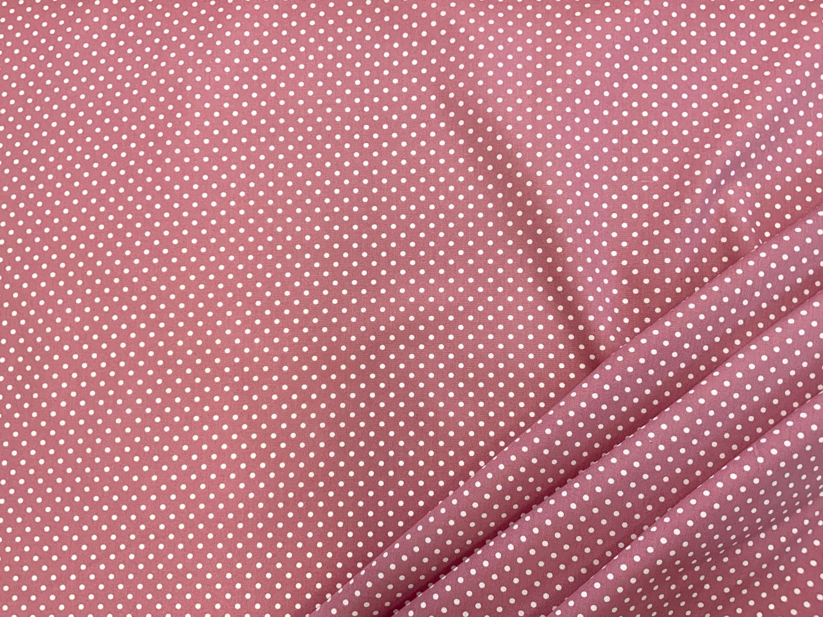 Spotty Cotton Poplin Rose Pink CP0009