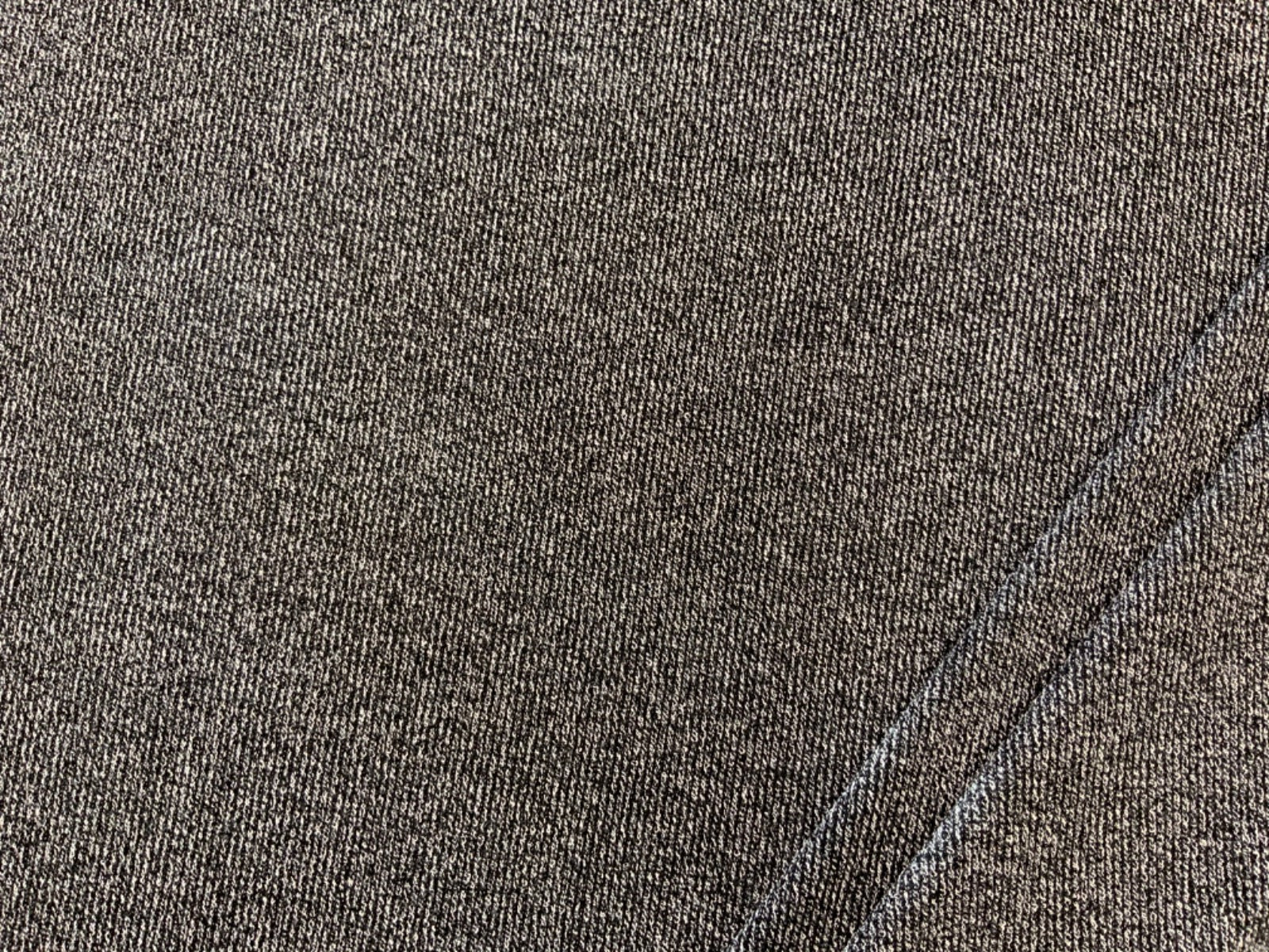 Marl Rib Knit Black White F274