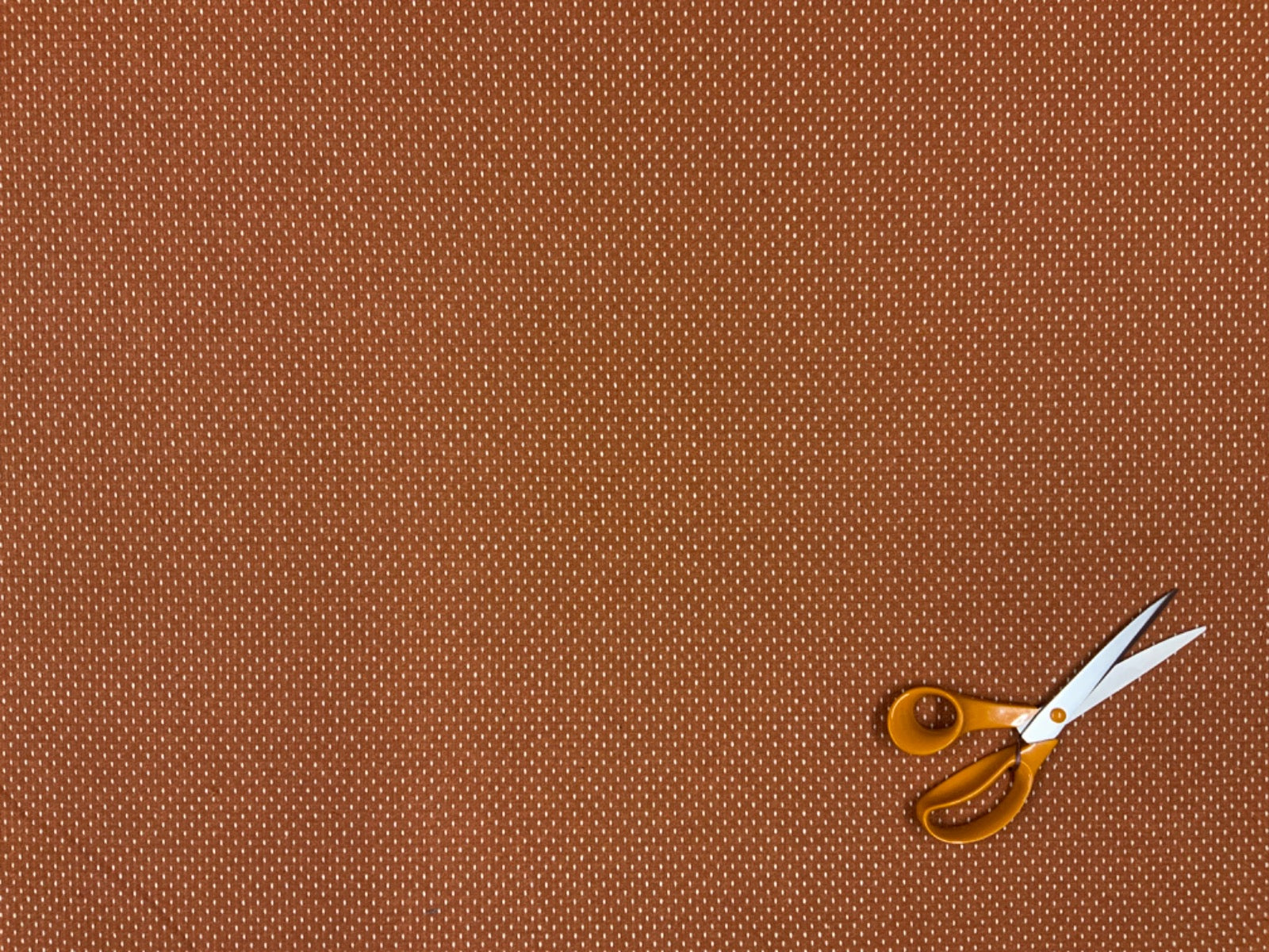 F277 Wool Mix Stitch Spot Orange