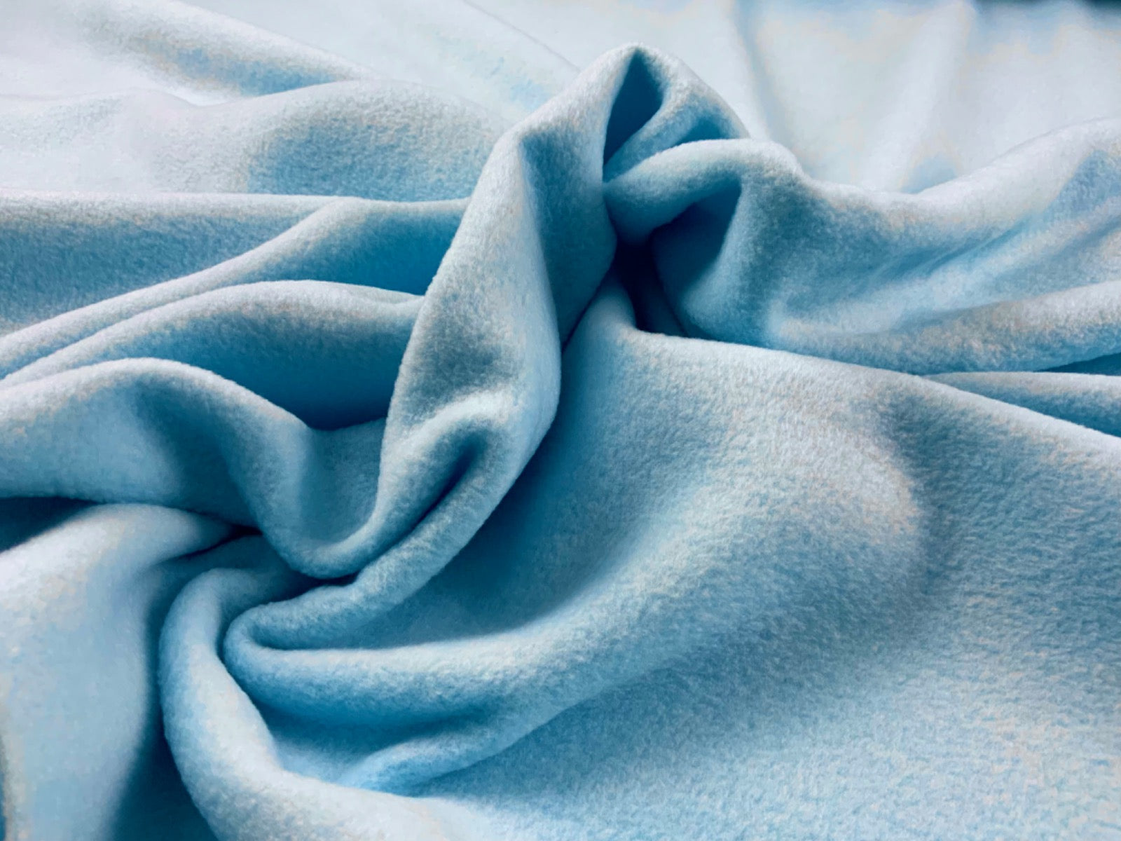Pale Blue Polar Fleece Fabric ES012