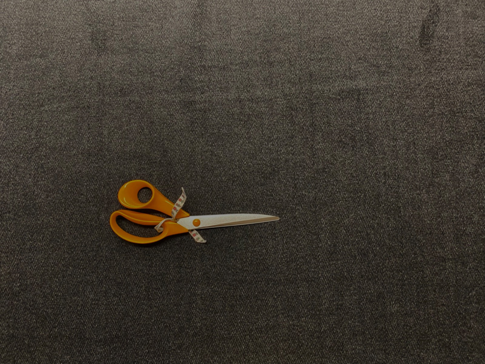 Faux Wool Touch Herringbone Charcoal F280