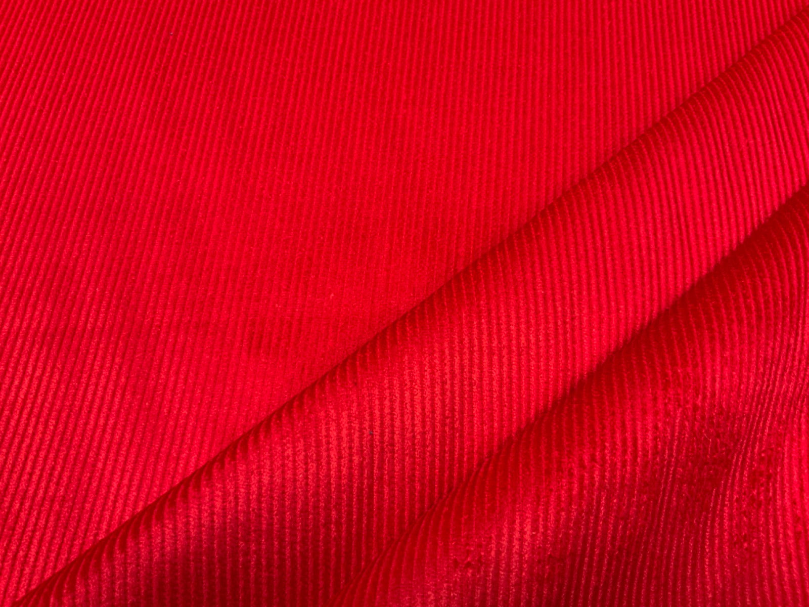 Red Cotton 8 Wale Corduroy